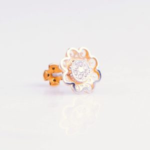 Cercei aur floricele