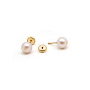 Cercei aur perle